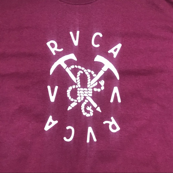 RCVA GRAPHIC T-SHIRT BURGUNDY - Picture 2 of 3
